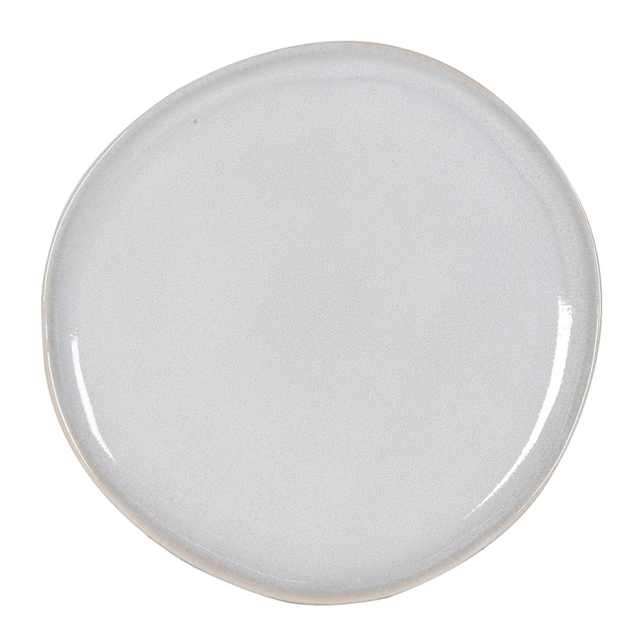Stoneware Cream Dinner Plates - Set of 4